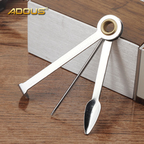 Aidoushi pipe cigarette knife accessories Metal galvanized iron three-in-one cigarette knife poke needle pressure rod Mens cigarette accessories