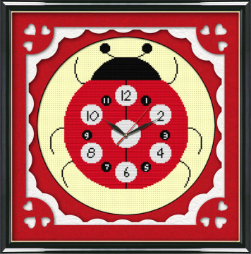 正品k100十字绣《数字瓢虫》100%精准印花