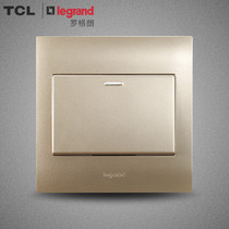 TCL Legrand switch panel type 86 Shi Jie champagne gold series One-position multi-control one-open multi-control midway switch