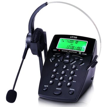 杭普vt750耳麦电话机 客服耳麦 话务员电话 话务电话机 耳机电话