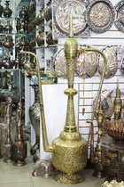 Pakistan bronze handicrafts direct sales 60-inch pure copper ethnic lamp pot India and Pakistan hotel decoration BT548