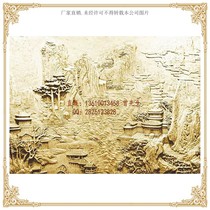 Sandstone relief sandstone sculpture artificial sandstone TV background wall brick hotel mural relief landscape painting