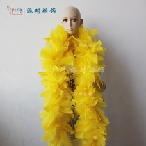 Oversized turkey feather bar bib festive performance clothing shoes and hats accessories bar Carnival decoration feather strip