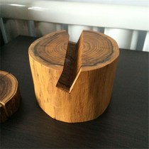 Solid wood business card box handmade personality creative business card holder shelf mobile phone holder card holder log customization