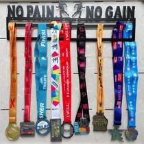 Small double two-layer customizable marathon medal rack Completion memorial plaque Medal display rack NOPAINNOGAIN