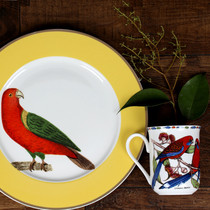 Export Australia couple cup hand painted classic parrot cute cup Personality creative coffee cup set