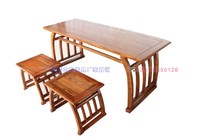 Customized Chinese training table calligraphy tea art tea ceremony guzheng piano Chinese desks and chairs solid wood students write calligraphy