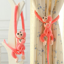 Year of the Monkey mascot little monkey doll Long arm Zodiac Monkey Mother and child Monkey Plush toy Ragdoll Curtain buckle gift