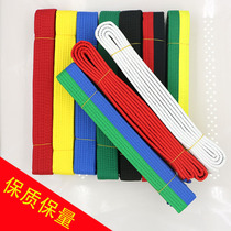 Taekwondo with taekwondo road with red and blue green red black children adult taekwondo belt road with level belt