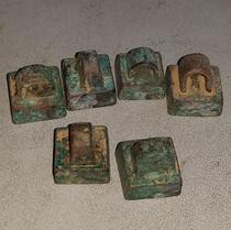 Bronze Ware Seal Ancient Play Collection Chore Imitation Ancient Make Old Bag Old Bronze Seal Officer Print Bag Old to Dynasty