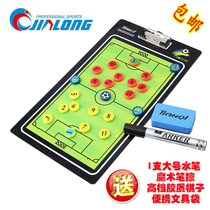 New PVC magnetic football tactical board straight-line double-sided football game coach teaching board sand table
