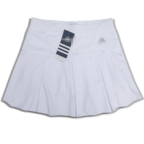Spring and summer new sports yoga skirt women pleated skirt pants womens half-length tennis skirt badminton skirt White