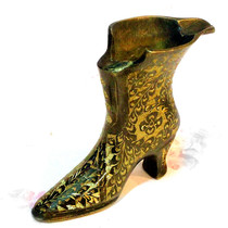 Pakistan handicrafts Bronze bronze sculpture boots ashtray crafts punch drill price to ward off evil BT264