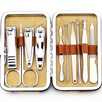 Manicure Jinli nail clipper carbon steel 10-piece set for young girls Nail clipper nail clipper nail art 816