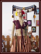 Tribal hot belly dance jacket short sleeve elastic cotton sleeveless private development AH23