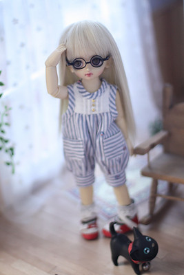 taobao agent [Endless] BJD6 points YOSD/SD climbing clothes, pants, blue fat, dressing baby clothes