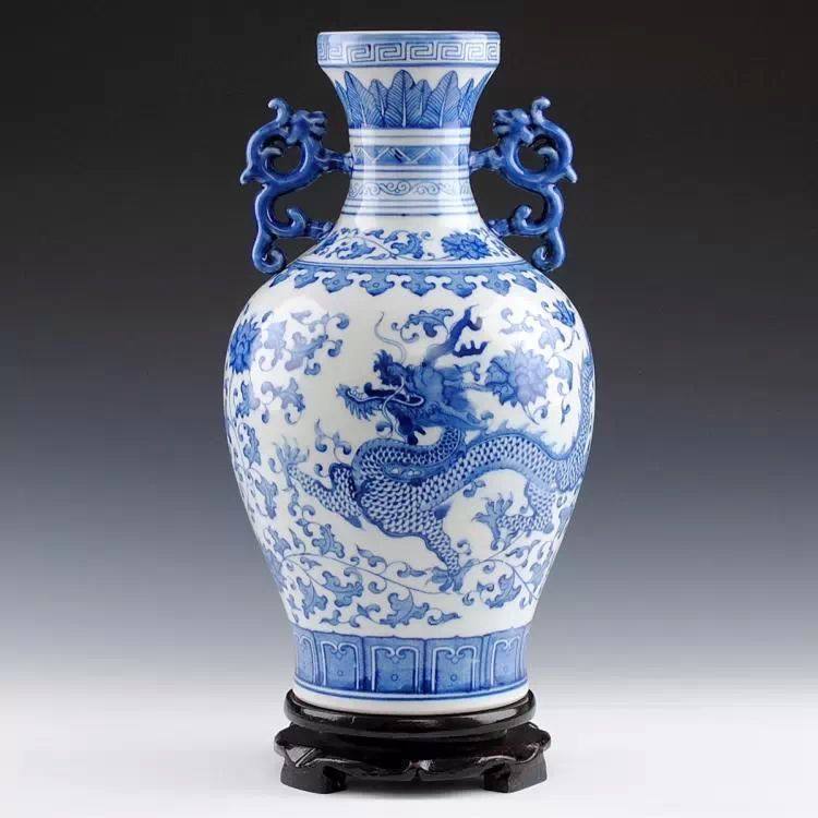 双耳青花瓷花瓶-双耳青花瓷花瓶促销价格、双耳青花瓷花瓶品牌- 淘宝