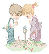 Cross stitch electronic drawings 4524 water drop doll 257 cute cartoon 107W * 118H43 color PAT source file