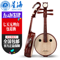 Xinghai Musical Instrument Xiao Ruan 8502 8502T professional pear mahogany clear water performance Xiao Ruan send Ruan Bao accessories