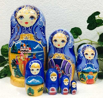 Russian goods Russian original imported doll 7-layer fresh pastoral life basswood pure hand-sent box
