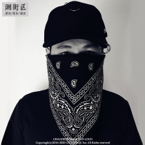 European and American street trend West Coast cashew flower square scarf hip hop street dance bboy cotton Korean scarf headscarf trendy man