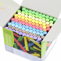 South Korea MUNGYO ally color dust-free chalk 100-pack color chalk with eraser chalk clip