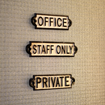 Rice storage cast iron retro toilet sign sign plate no smoking wall decoration door plate