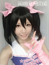 Aoi spot Love Live yaze Niko double ponytail asymmetric sideburns cosplay wig