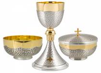  Holy relics Holy brand Rosary Rosary cross Italian imported Holy Lord Eucharist box three-piece silver spot