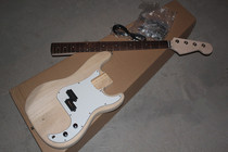 Fllyoung p bass Ukulele electric bass paint-free semi-finished products can be DIY design