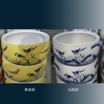 Jingdezhen hand-painted reed bird porcelain pen wash furnishings collection porcelain basin fashion porcelain basin