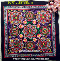Ethnic square embroidery piece physical photo clothing bag bag all kinds of handmade DIY accessories
