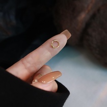Sleeping without picking sterling silver ring small earring Japanese earrings female summer mini ear buckle Jennie super small ear bone nail