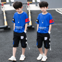 South Korean boys summer clothing suit 2022 new CUHK child leisure Two sets children Summer handsome short sleeves Chaoters