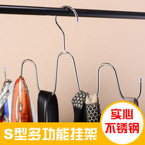 3 Multi-functional solid stainless steel towel rack shoe rack belt tie silk scarf hat finishing storage rack