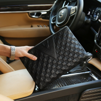 Genuine leather mens bag 2022 new men Big headlayer Bull Leather Hand Grab Bag Large Capacity Casual Envelope Wallet