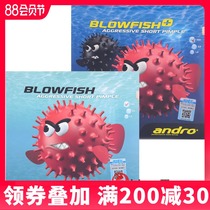 andro Shore degree internal energy table tennis rubber positive glue raw glue set glue BLOWFISH Bubble fish poison puffer fish