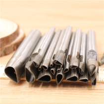 DIY leather punching tool belt perforated water drop puncher shaped pig gall Flower punch pattern punch