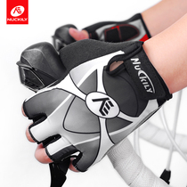 Summer road bike cycling gloves mens mountain bike spring and summer half finger breathable shock-absorbing anti-skid thin womens