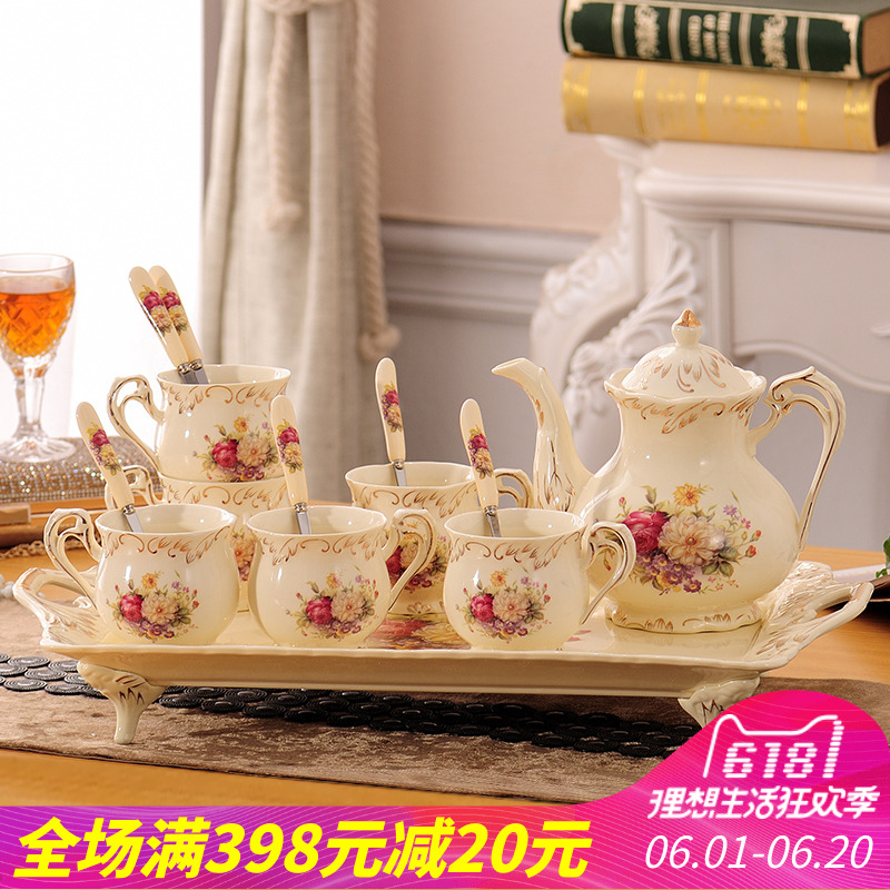 Category Coffee Utensils Productname European Ceramic Cup Set European Ceramic Coffee Cup Set English Afternoon Tea Kit Household Water Cold