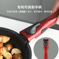 Cookwood handle stainless steel pan handle non-stick pan handle wok handle pan handle detachable handle