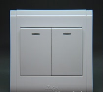 Langneng switch socket Langneng Huimei NB5B series two-open dual-control two-panel New Products