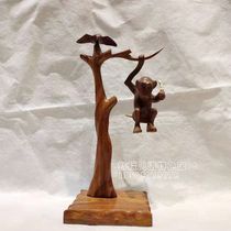 Wood Monkey Pakistan Wood Carving Birthday Gift Monkey Handicraft Pendulum Pieces Handicrafts Wood Carvings Wood