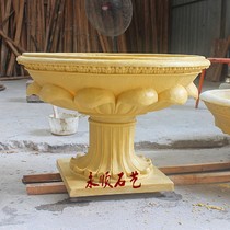 Sandstone relief sandstone flower pot glass fiber reinforced plastic garden community courtyard hotel club apartment decoration ornament flower pot