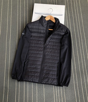 Foreign Trade Raw Singles Men Stand for Ultra Light Thin Cotton Clothing Splicing Outdoor Casual Running Cotton Clothes Mens Clothing Jacket