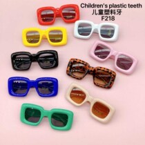 Childrens glasses Summer new men and women Childrens nets Red and American Han Fan sunglasses dopamine wearing a hitch red ink mirror