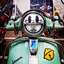 (Speed Street) vespa Smiley headlight sticker suitable for spring GTS300 6day xi sticker