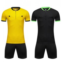 Super League football referee suit suit mens custom short sleeve referee match suit lapel Jersey professional sports equipment suit