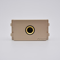 128 type 6 35 microphone module Champagne color large two-core microphone stereo microphone socket solder-free AV audio