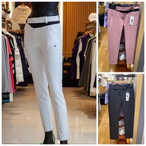 Foreign trade Korean golf clothing womens trousers elastic slim leg length GOLF mid-high waist casual narrow-leg pants
